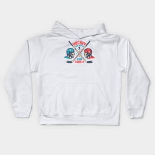 Retro poster for the final hockey match between Russia and the United States Kids Hoodie